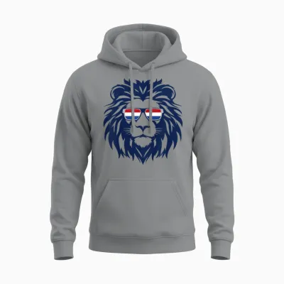 Nederland Lion, Netherlands Flag. Kids Holland Dutch, Orange Unisex Hoodie - Sport Grey