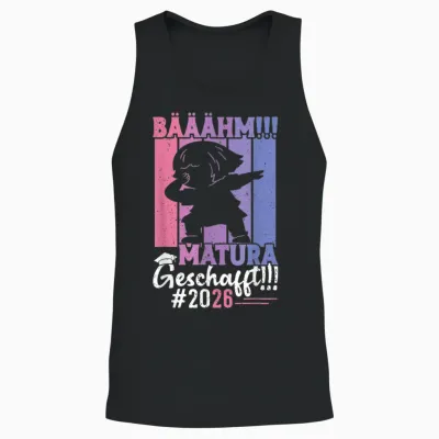 Maturantin Bääähm Matura Geschafft 2026 Lustig Maturantinnen Unisex Tank Top - Black