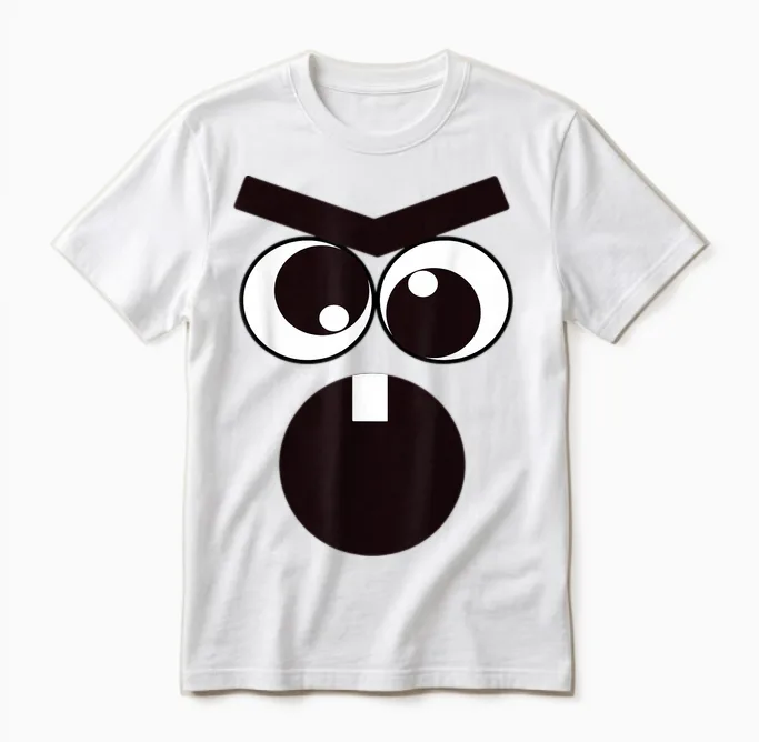 Creepy Carrots Face Halloween Costume Unisex T-Shirt in White