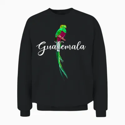 Quetzal, Cadeau Guatemala T-Shirt Haut De Gamme Unisex Sweatshirt - Black