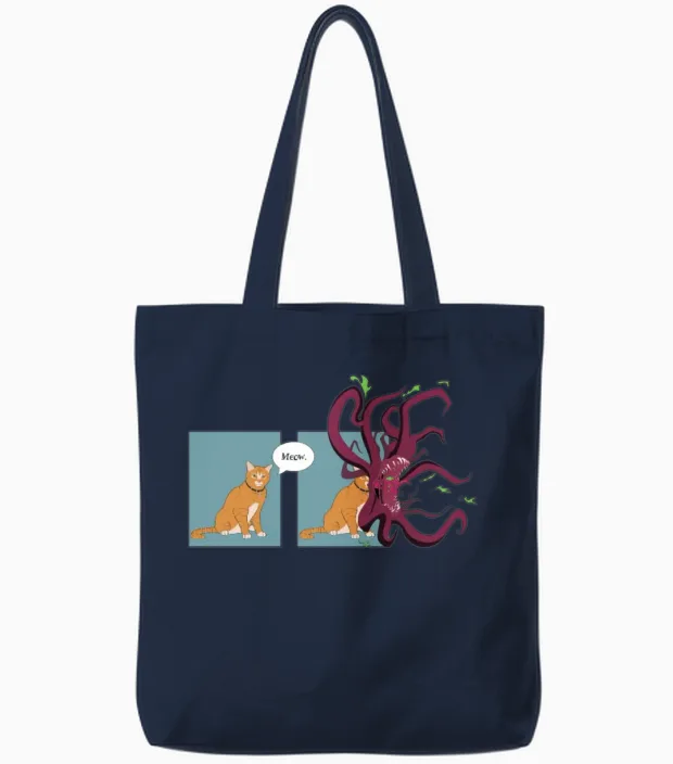 Captain Marvel - Flerken Goose Tote Bags in Navy