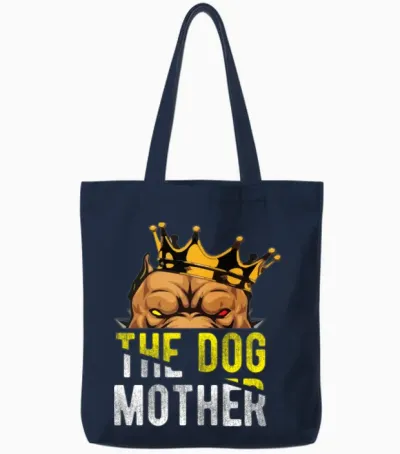 Puppy the Dog Mother Dogs Lover Tote Bags - Navy