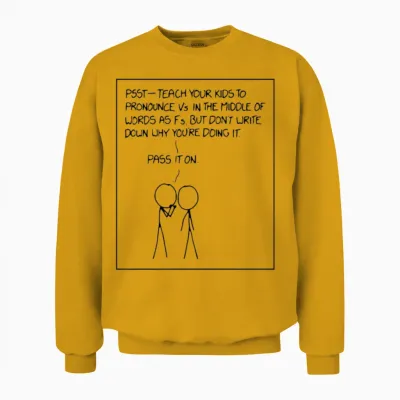 Xkcd Funny Xkcd Unisex Sweatshirt - Gold