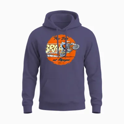 Werner Freie Bahn with Marzipan T-Shirt, Black Unisex Hoodie - Heather Sport Dark Navy