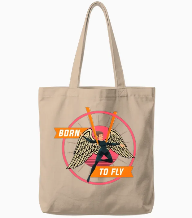 Aerial Dance, Aerial Dance Aerial Silks, Aerialist Tote Bags in Natural