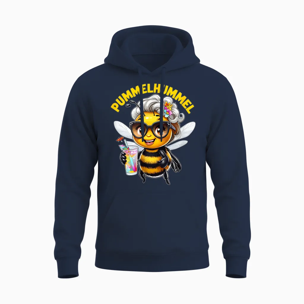 Pummel Hummel Lustige Bienen Diät Hummel Pummel Imkerin Unisex Hoodie in Navy