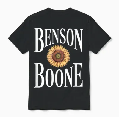 Ben Son Boone Fan Music Retro Vintage Aesthetic Unisex T-Shirt - Black