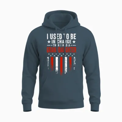 I Used to Be in Charge Then I Had a Granddaughter Unisex Hoodie - Dark Heather