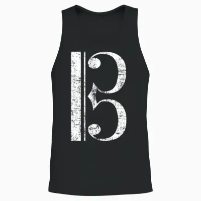 Alto Clef, Viola Unisex Tank Top - Black
