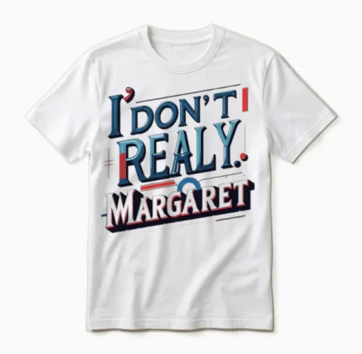 I Don't Really Care, Margaret Unisex T-Shirt in White