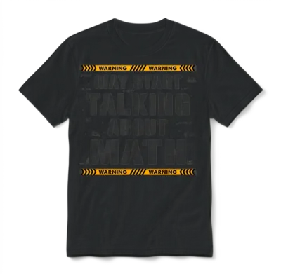 May Start Talking About Math Is My Superpower, Unisex T-Shirt - Black