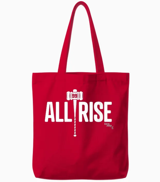 Aaron Judge - All Rise - New York Baseball Tote Bags in Red