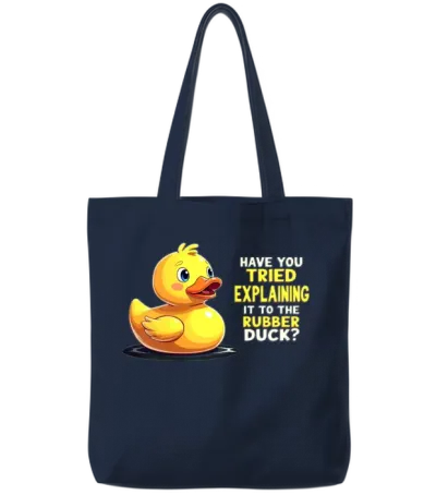 Funny Programmer Tote Bags - Navy