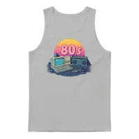 Retro 80s Unisex Tank Top - Ash – 1