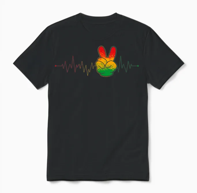 Good Rastafari Musik Vibes Only Rasta Jamaika Reggae Unisex T-Shirt in Black