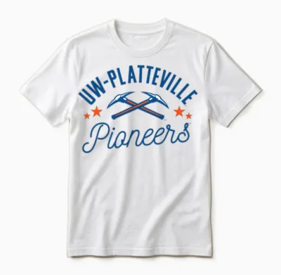 Uw-Platteville Pioneers Unisex T-Shirt - White