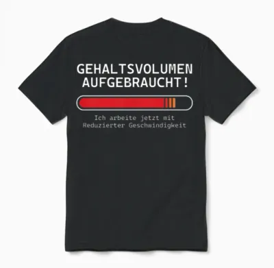 Funny Quote German Unisex T-Shirt - Black