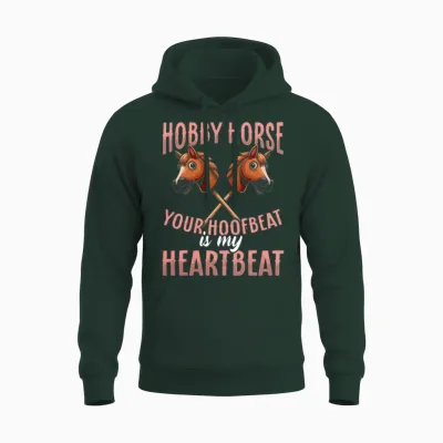 Funny Hobby Horsing Cute Hobby Horse for Girls Unisex Hoodie - Forest