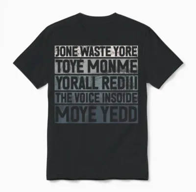 Jone Waste Yore Toye Monme Yorall Rediii Lustiger Witz Humor Unisex T-Shirt - Black