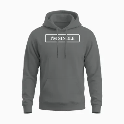 Im Single Unisex Hoodie - Graphite Heather
