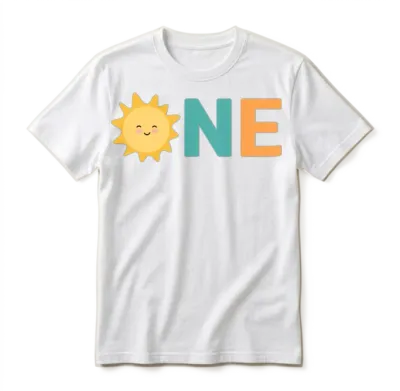 1st Birthday Unisex T-Shirt - White