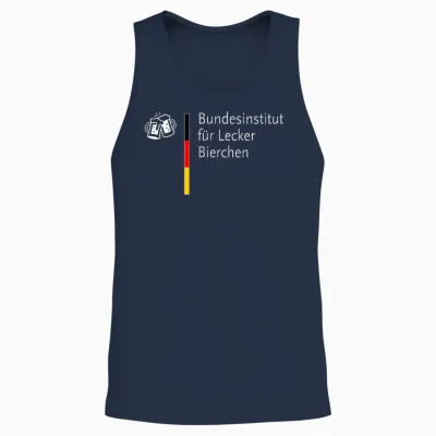 Bundesinstitut Für Leckerbierchen Beer Bier (parodie) Unisex Tank Top - Navy