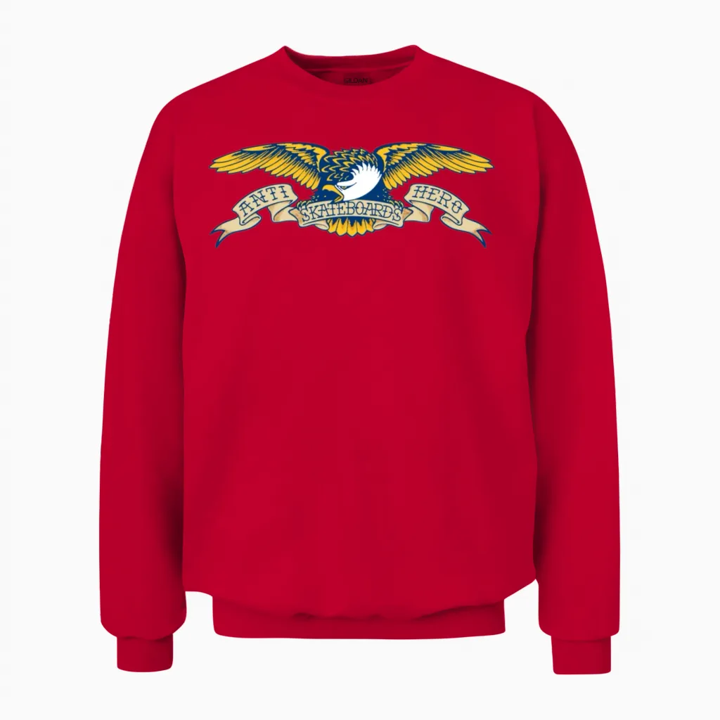 Anti Hero Skateboards Unisex Sweatshirt in Red