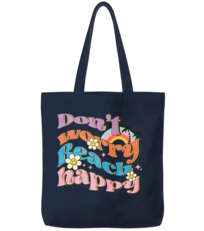 Retro Summer Sublimation Tote Bags - Navy