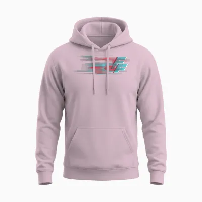 Fast and Furious Blurry Logo Unisex Hoodie - Light Pink