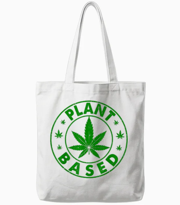 Plant Weed Kostüm Cannabis Marihuana Grower 420 Tote Bags in White