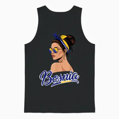 Bosnien Und Herzegowina Flagge Bosnian Pride Unisex Tank Top - Black
