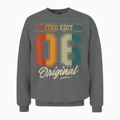 20. Geburtstag Mann Frau 20 Jahre 2006 Deko Geschenk Lustig Unisex Sweatshirt - Graphite Heather