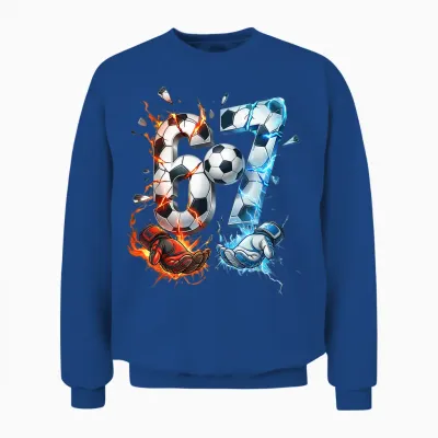 67 Fußball Sechs Sieben 6 7 Meme 67 Italian Brainrot Unisex Sweatshirt - Royal