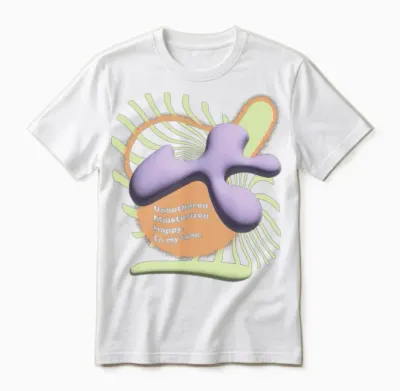 3d Bubble Abstract Art Unisex T-Shirt - White