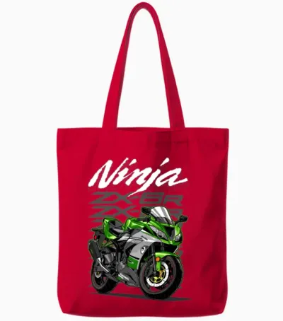 Ninja Zx6r Tote Bags - Red