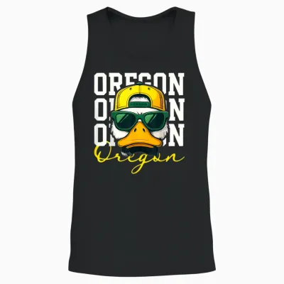 Retro Cool Oregon Classic Apparel for Men Women Kid Boy Girl Unisex Tank Top - Black