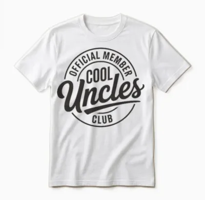Official Member Cool Uncles Club Funny Uncle Father's Day Unisex T-Shirt - White