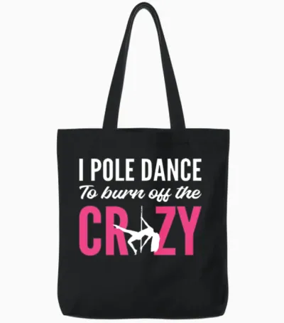 Burn off Crazy Stripper Gift Tote Bags - Black