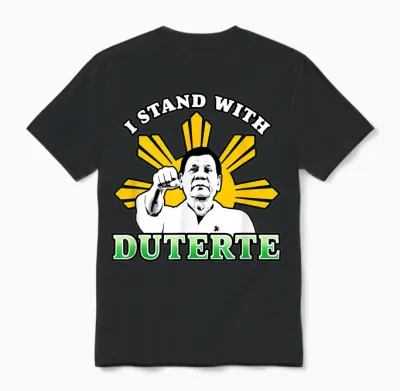 I Stand with Duterte Filipino Cry Against the Icc Green Unisex T-Shirt - Black