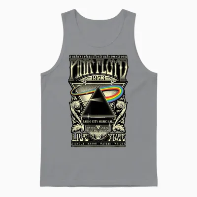 Tournée Pink Floyd 1973 De Dark Side of the Moon Unisex Tank Top - Sport Grey