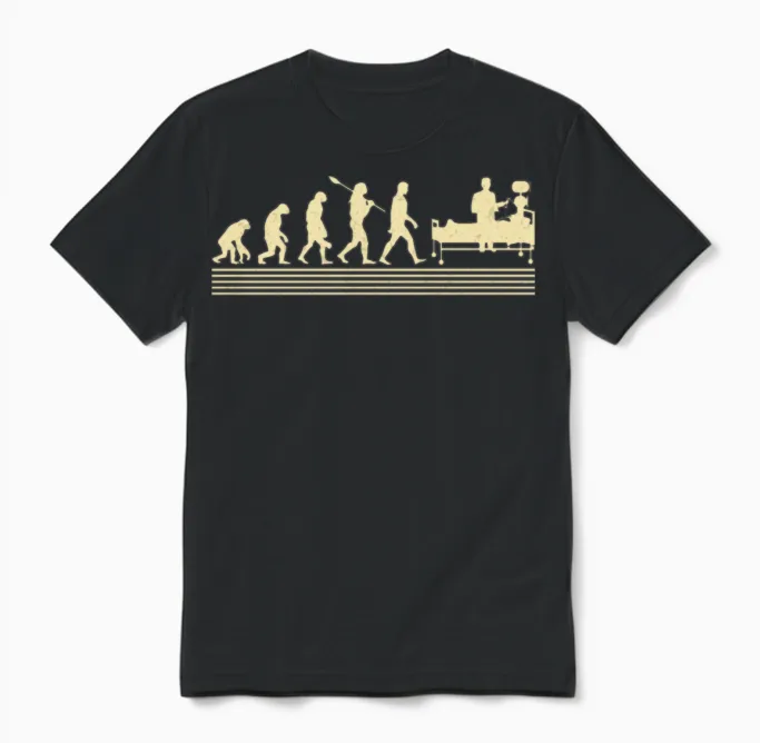 Respiratory Therapist Evolution Unisex T-Shirt in Black
