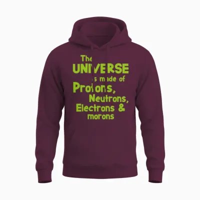 Science Quote Morons Student Gift Unisex Hoodie - Maroon