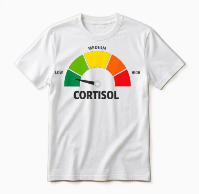 Low Cortisol Levels V Meme Memes & Humor Gift Unisex T-Shirt in White