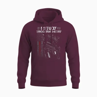 I Study Triggernometry Gun Veteran Christmas Unisex Hoodie - Maroon