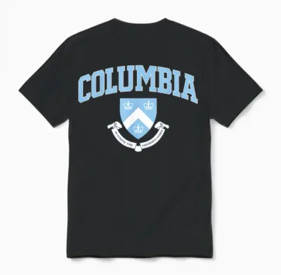 Columbia Classic Arch Over Crest Navy | Columbia T-Shirt, Blue, S Unisex T-Shirt - Black