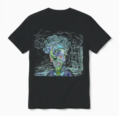 Man Thinking Unisex T-Shirt - Black