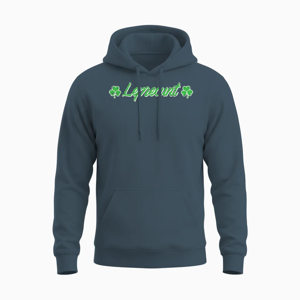 St Patricks Day Leprecunt Funny Saint Paddys Irish Men Women Unisex Hoodie in Dark Heather