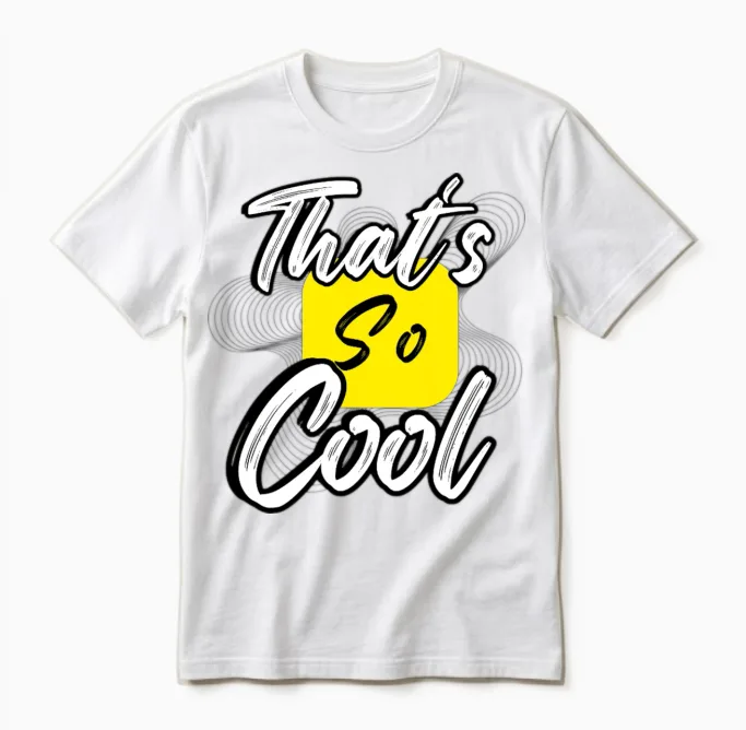๐ฅ Thatโs So Cool Aesthetic Tee | Bold Gen Z Unisex T-Shirt in White