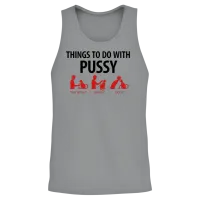 Things to Do with Pussy 1 (2c)++ Unisex Tank Top - Sport Grey – 2