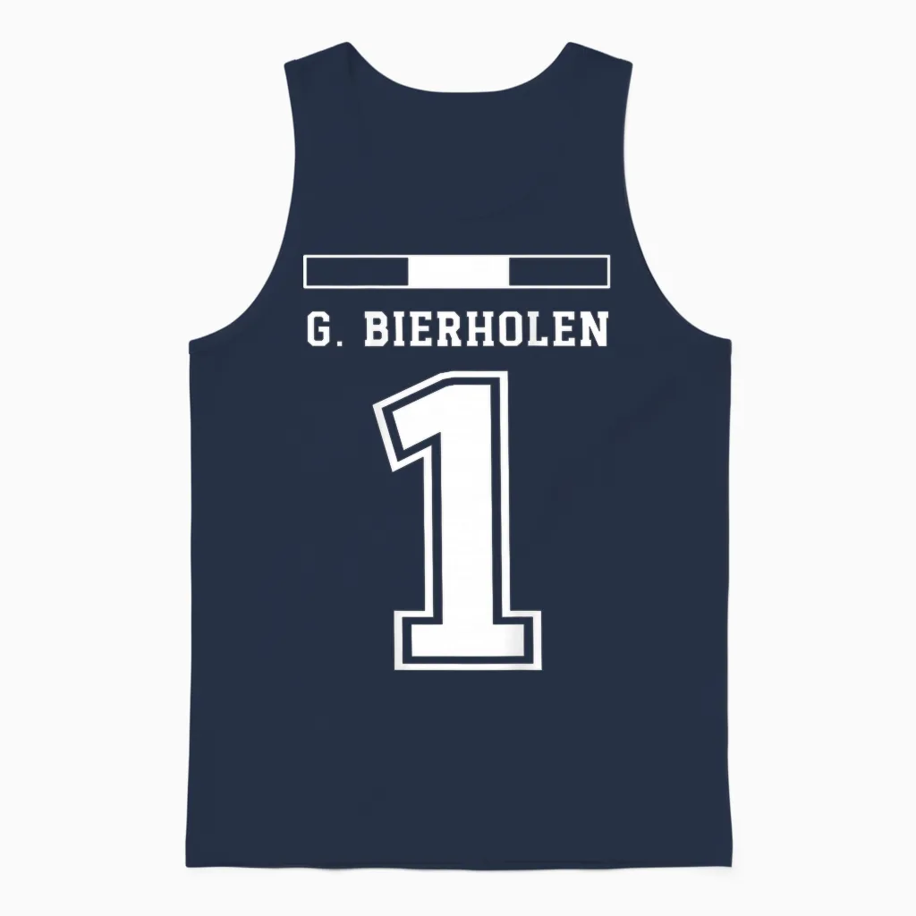 österreich Trikot Lustige Namen G. Bierholen Unisex Tank Top in Navy
